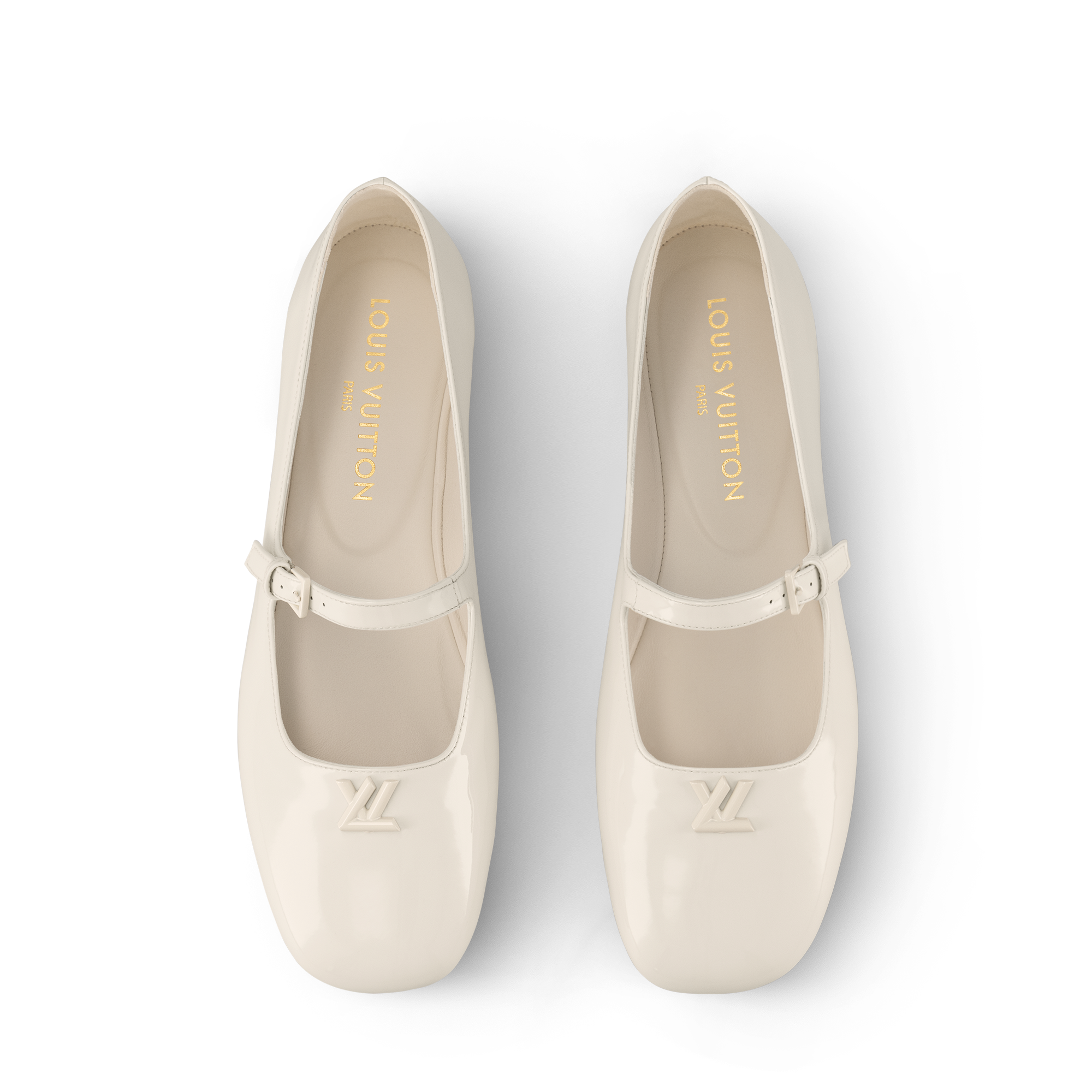 Louis Vuitton Mary Jane Flats Monogram Strap White  サイズ 37 Swing Flat Mary Jane Ballerina - Women - Shoes | LOUIS VUITTON ®